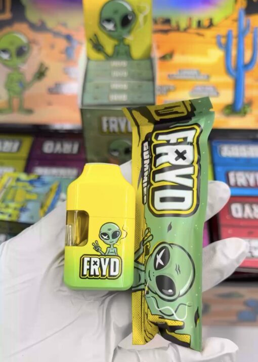 NEW FRYD 3G DISPOSABLE + GUMMIES – LIQUID BATTER + LIVE RESIN