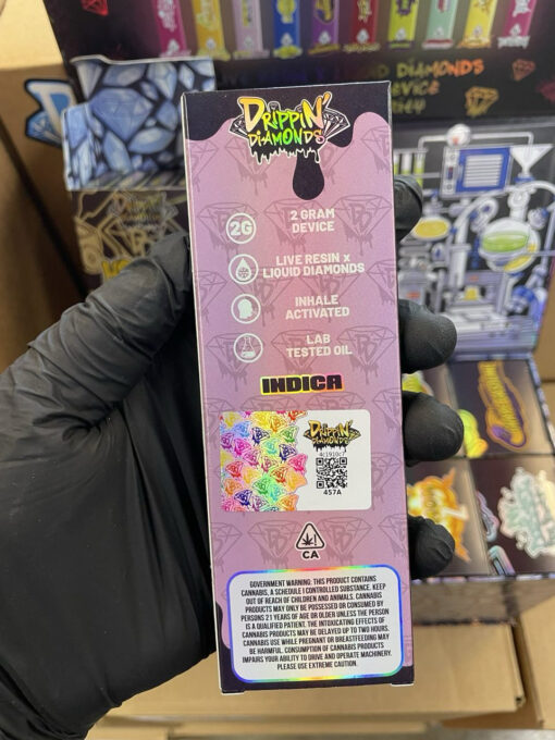 DRIPPIN’ DIAMONDS 2G DISPOSABLE – LIVE RESIN X LIQUID DIAMONDS - Image 4