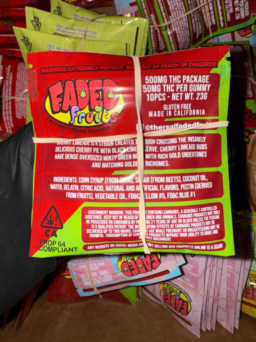Faded Fruits Gummies 500MG - Image 4