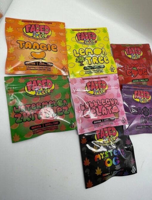Faded Fruits Gummies 500MG - Image 7