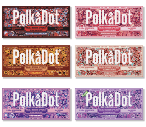 Polkadot Mushroom Chocolate Bar