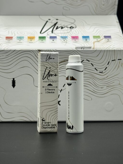 UMO 2G DOUBLE TANK DISPOSABLE – INFUSED W/ PYNTREES CDT