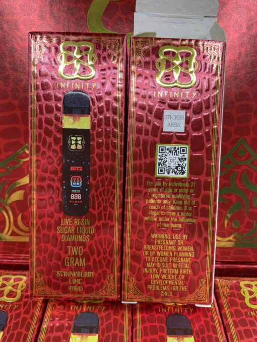 HITZ INFINITY EDITION 2G DISPOSABLE – EDITION ONE – LIVE RESIN SUGAR LIQUID DIAMONDS